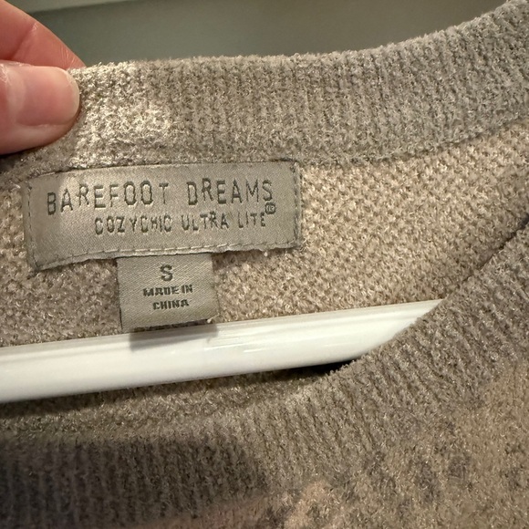 Barefoot Dreams Patterned Sweater - Pink and Cream - Picture 2 of 3